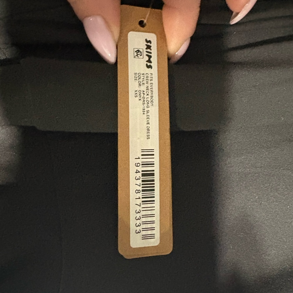 SKIMS Black Long-Sleeve Maxi Dress - Picture 3 of 3